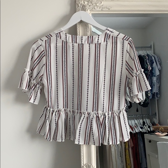 SOLD LOCALLY ⚡️ Peplum Blouse - Picture 2 of 3